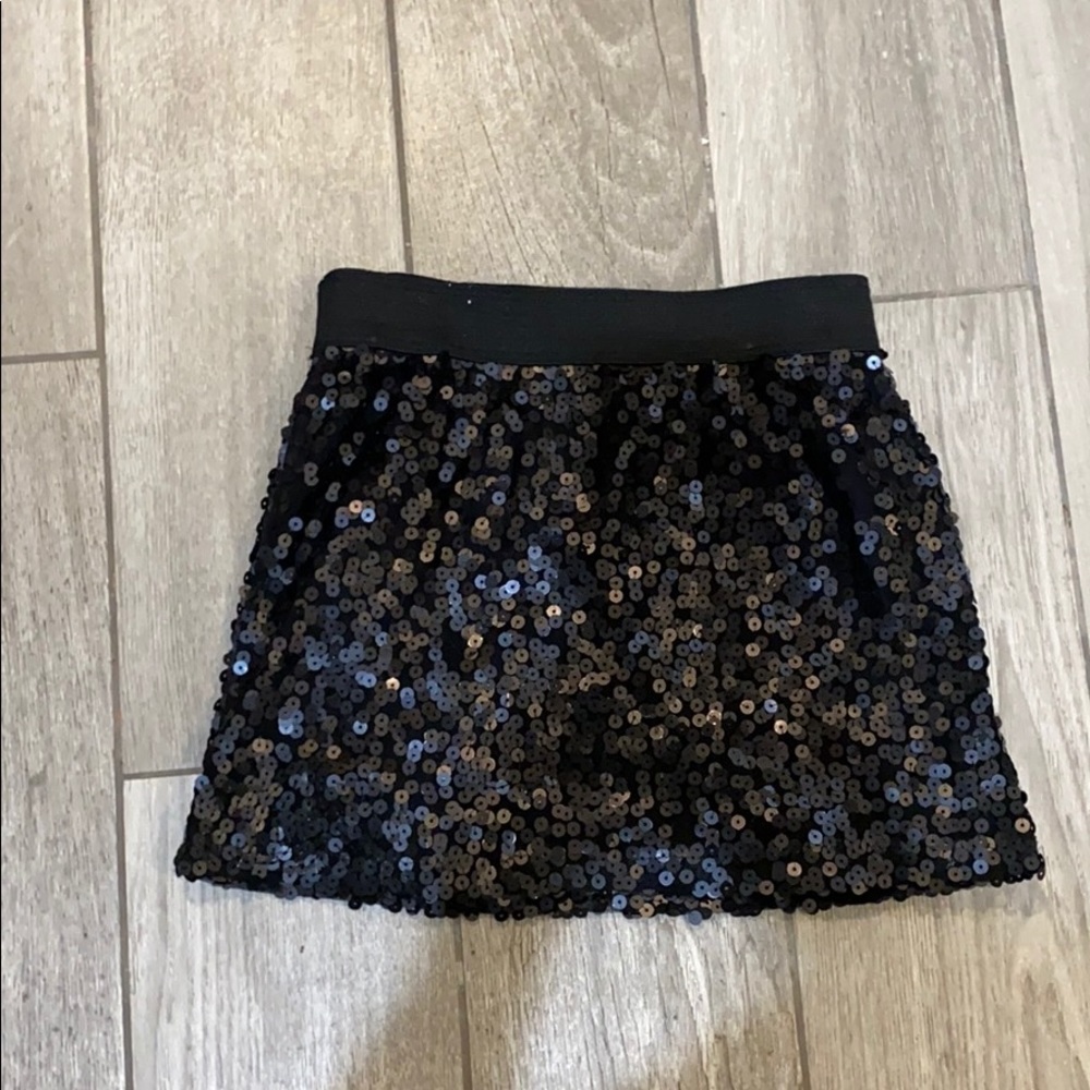 Black sparkly sequins skirt for girls